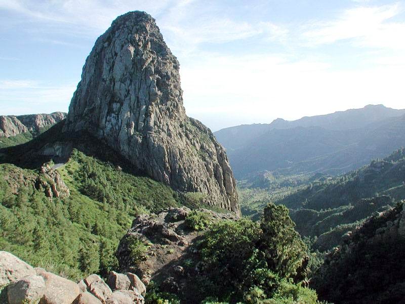 Roque de Agando en la Gomera