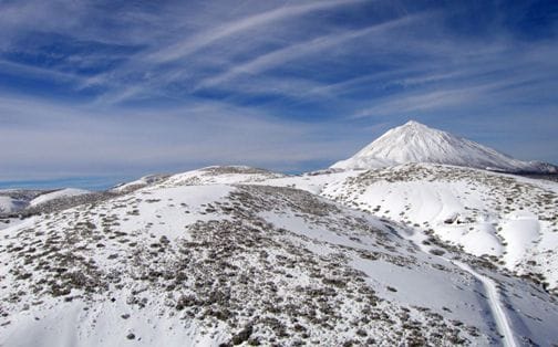 Las Cañadas del Teide en invierno