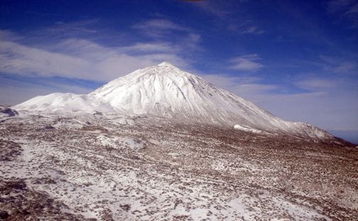 Teide bajo la nieve
