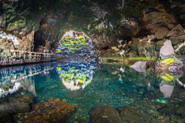 Cueva en Jameos del Agua, isla de Lanzarote