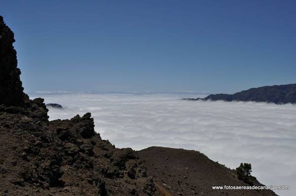Mar de nubes en La Caldera de Taburiente La Palma