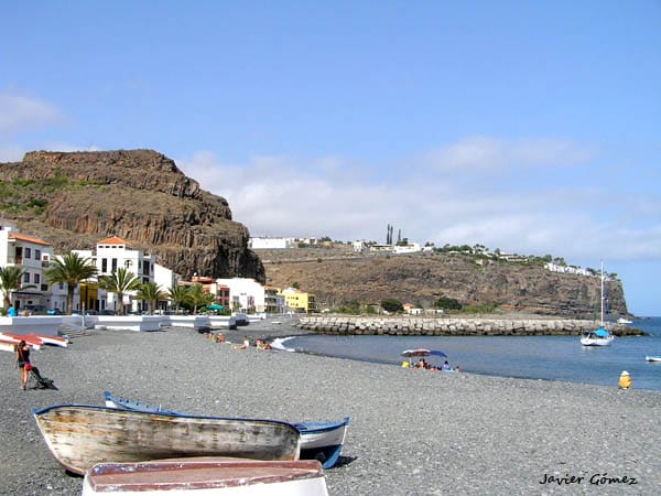 Playa Santiago, en Alajeró, La Gomera