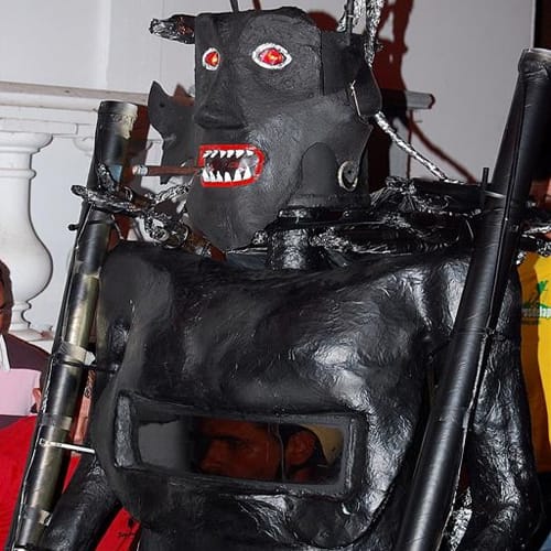 El Diablo de Tijarafe, celebrando en La Palma El Diablo de Tijarafe, celebrando en La Palma