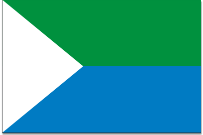 La bandera y el escudo de la isla de El Hierro