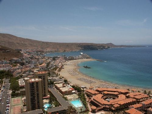 La Playa de las Vistas, en el sur de Tenerife