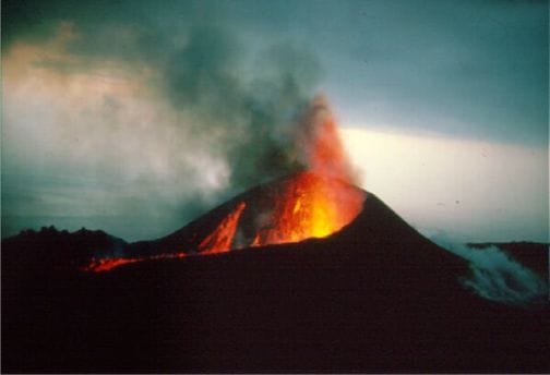 El Volcán de Teneguía en La Palma
